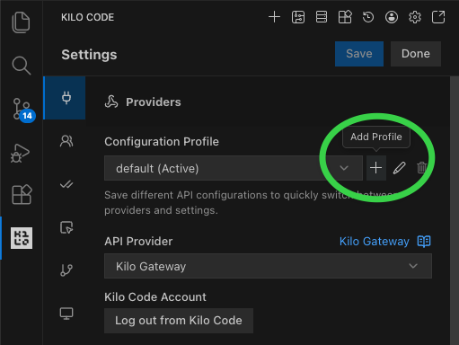 Add Configuration Profile