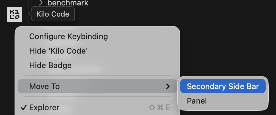 Move to Secondary Side Bar
