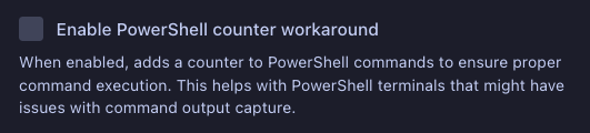 PowerShell 计数器解决方法复选框