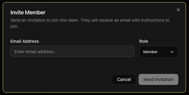 Invite your team members