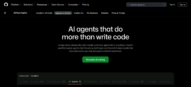 GitHub Copilot Agent HQ orchestration interface